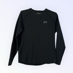 KUIU Waffle Knit Thermal Long Sleeve Navy Black Men's Medium